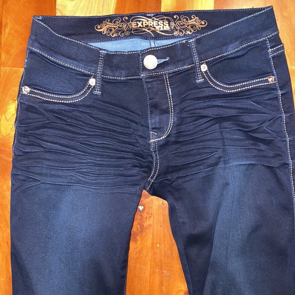 Express Barely Boot Stella Regular Fit Low Rise Carbon Jeans. New Never Worn. - Picture 2 of 8
